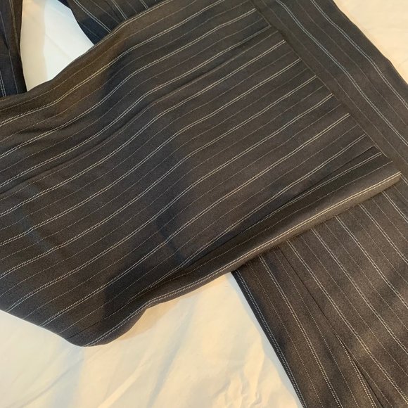 New Generation The Day's Black and White Pinstripe Wide Leg Pants - Picture 4 of 12